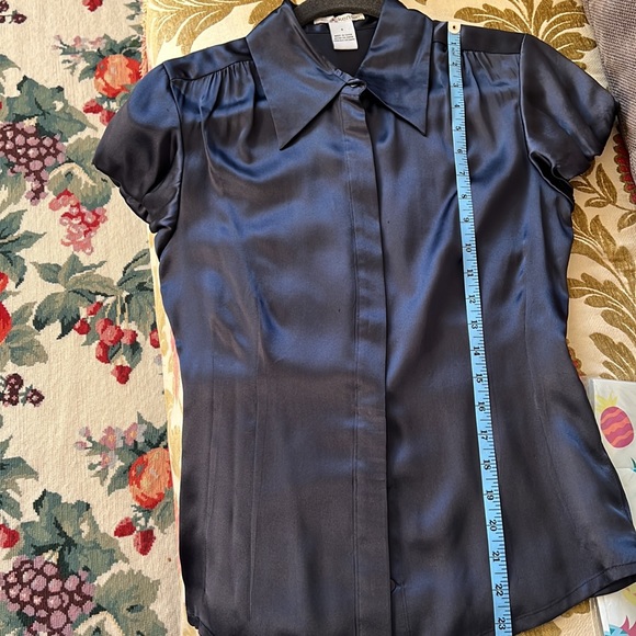 KENSIE short sleeves silk top, size 8 - Picture 10 of 14
